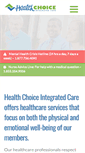 Mobile Screenshot of healthchoiceintegratedcare.com