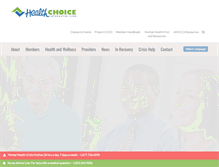 Tablet Screenshot of healthchoiceintegratedcare.com